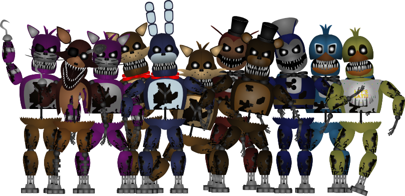Rust Animatronics All Rusty Animatronics by JollyParadoxHorror on DeviantArt
