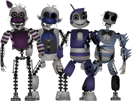 Distorted Animatronics Decayed Animatronics by JollyParadoxHorror on DeviantArt