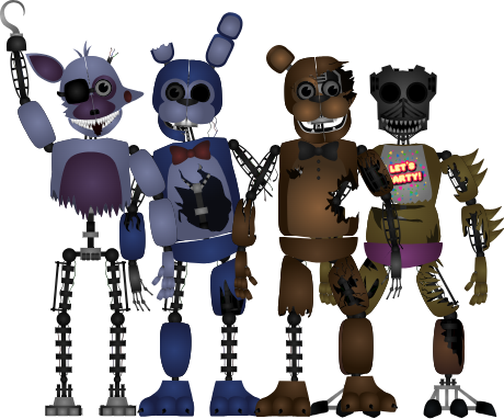 Distorted Anmitronics Decayed (Swap New) Animatronics by JollyParadoxHorror on DeviantArt