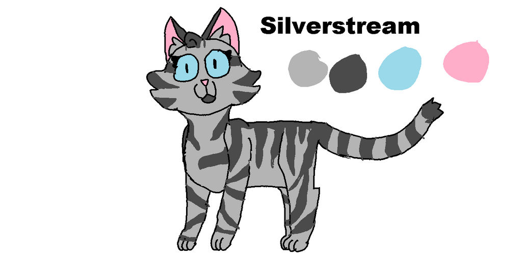 Warrior Cats Design - Silverstream by SmolGengarPery on DeviantArt