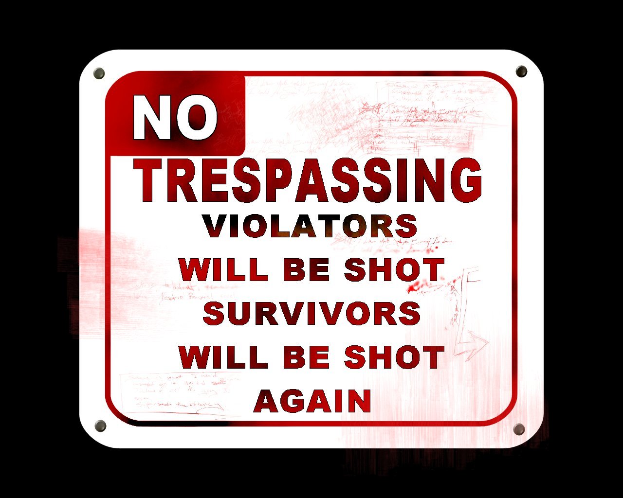 no trespassing