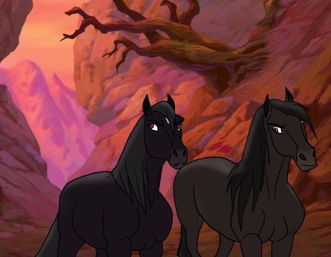 Striders Dad Spirit Stallion of the Cimarron Strider Mother by RainMareOfTheWest on ...