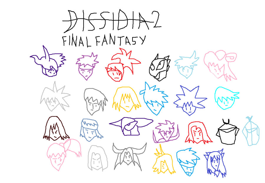 Dissidia 2 FF Characters by tomyucho on DeviantArt