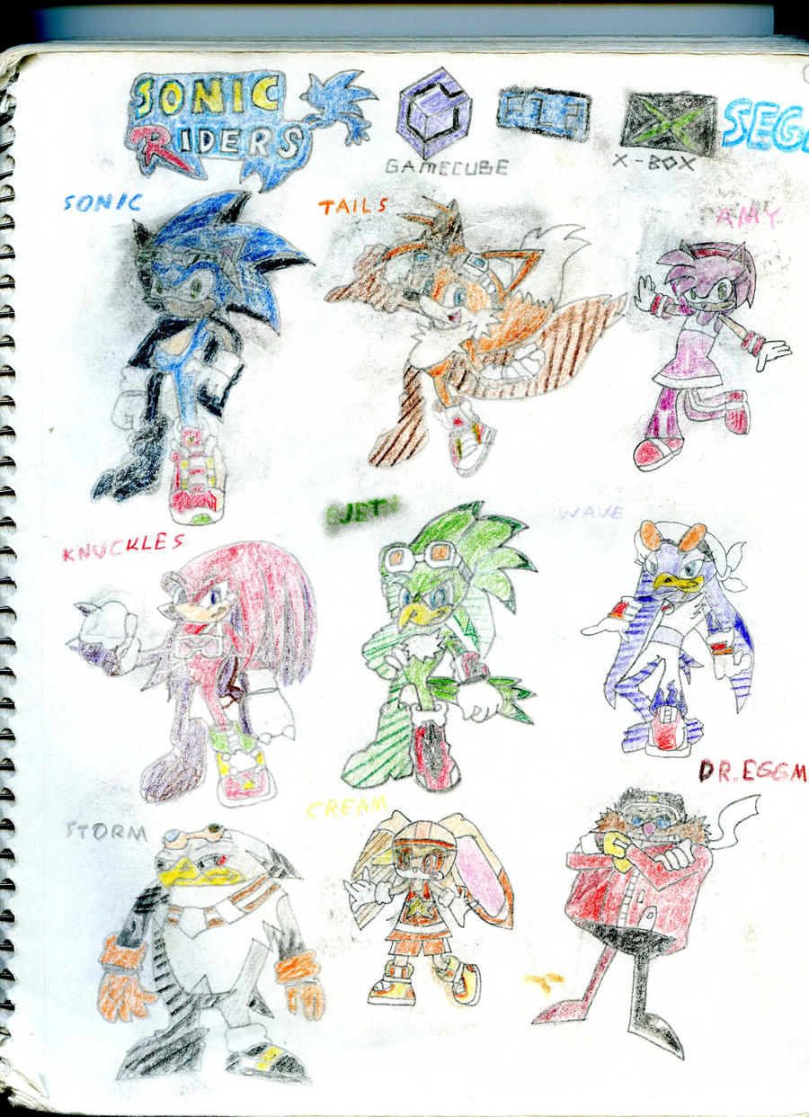 Sonic Riders Names Sonic Riders characters - 1 by tomyucho on DeviantArt