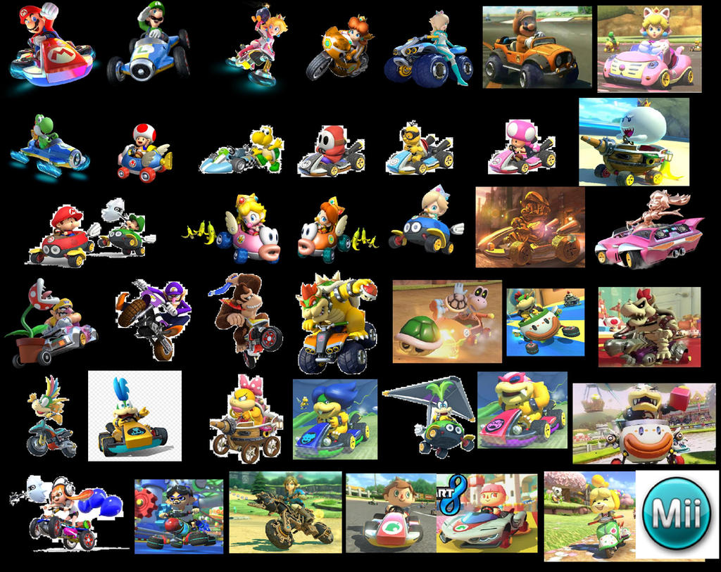 Mario Kart 8 Deluxe Edition Racers by tomyucho on DeviantArt
