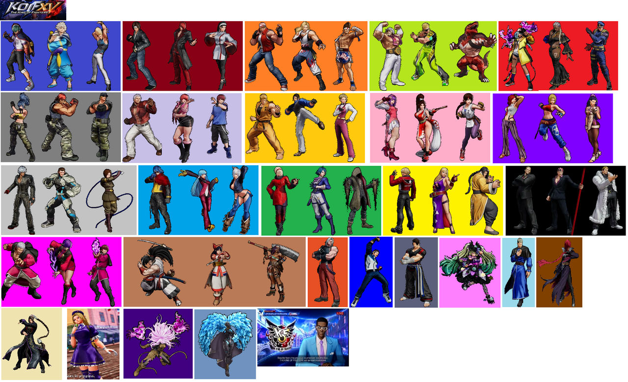 Kofxv Roster King of Fighters XV Teams and Singles by tomyucho on DeviantArt
