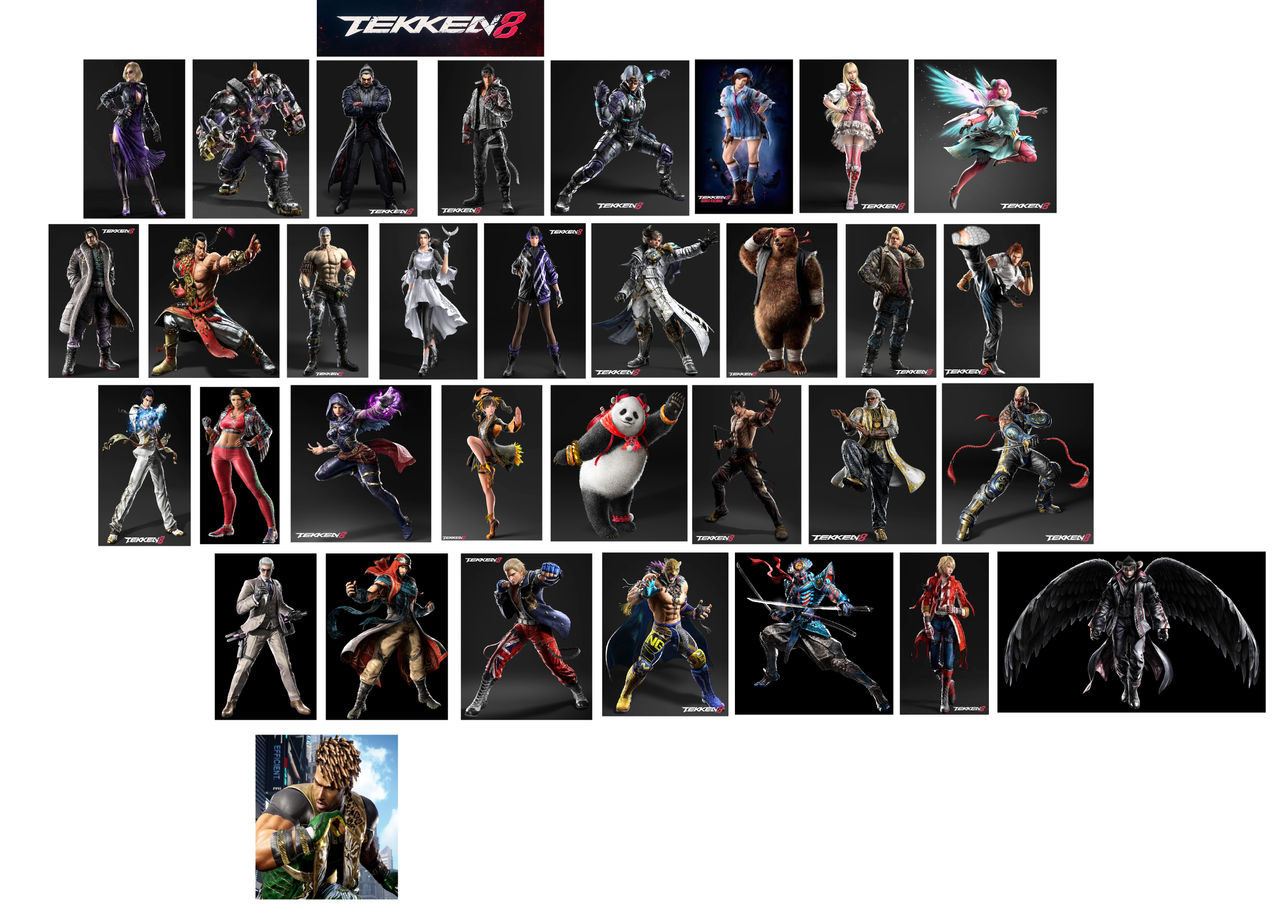 Tokkon Roster Tekken 8 Roster ft DLC by tomyucho on DeviantArt
