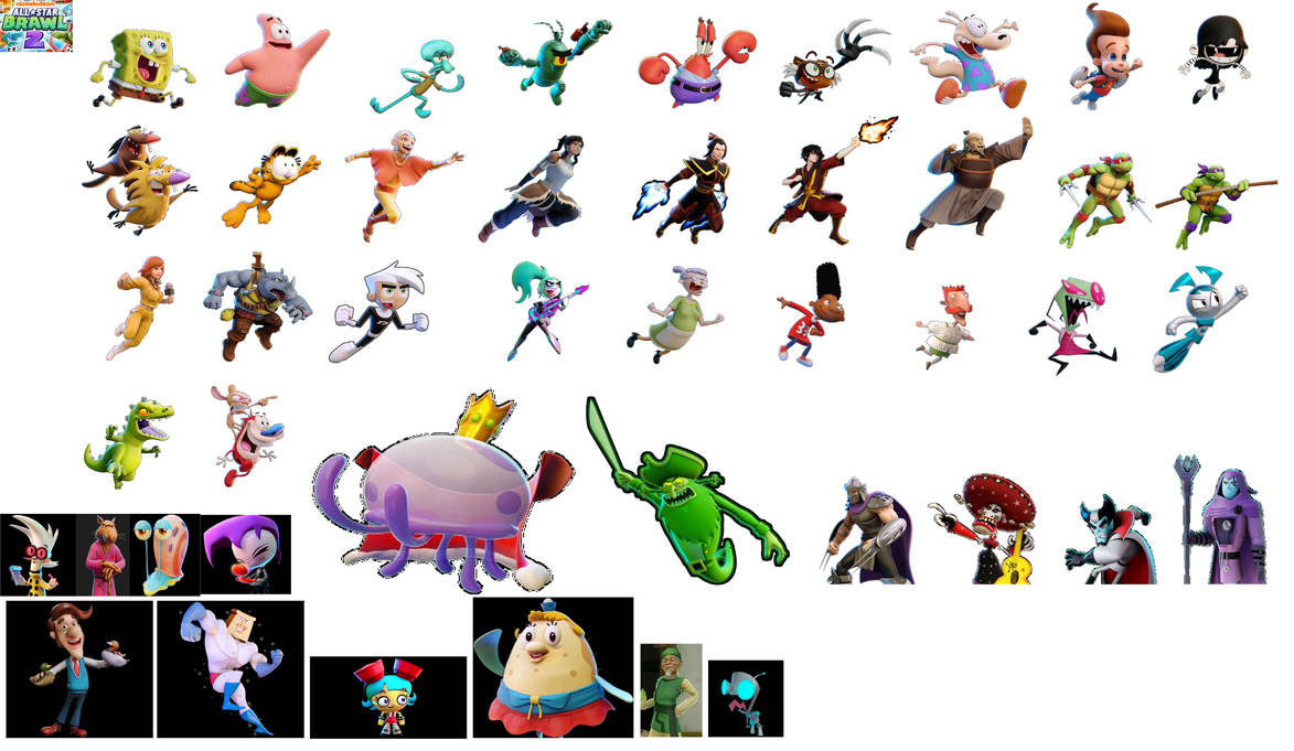 Nickelodeon All Star Brawl 2 Cast by tomyucho on DeviantArt