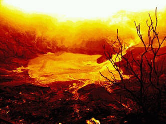 Tangkuban Parahu on Fire