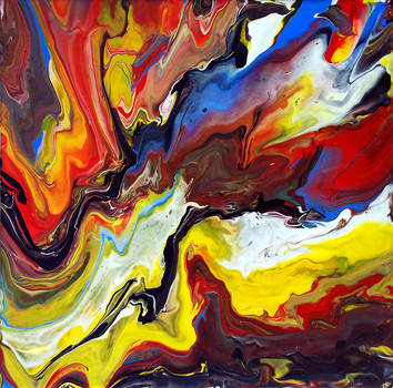 Explosive Abstract Painting