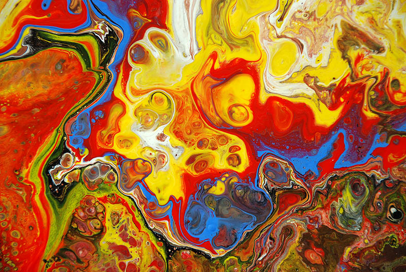 Abstract fluid Painting