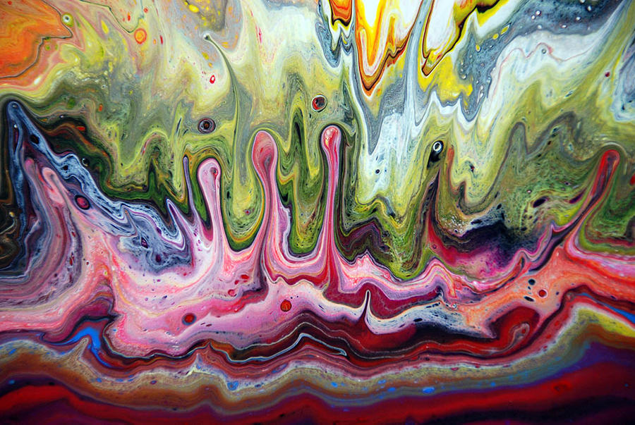 Fluid Splash Abstract Painting