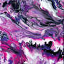 Purple and Pink Fluid Painting