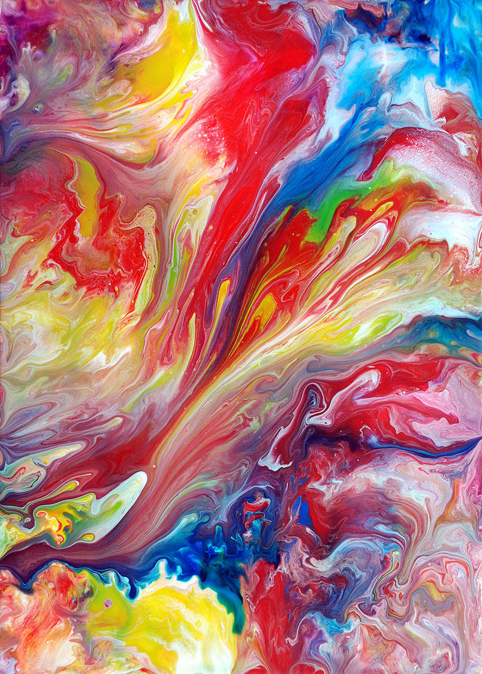 Abstract Fluid Painting 54 by Mark-Chadwick