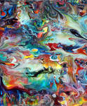 Acrylic Fluid Painting 61 by Mark-Chadwick