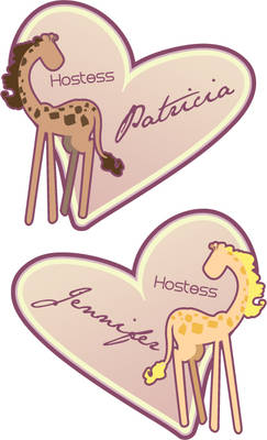 Hostess Name Tags