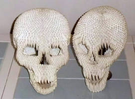 Skulls in 3d origami