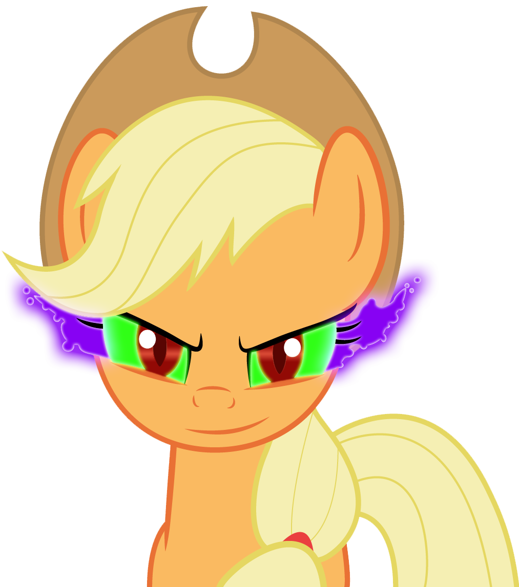 Applejack eyed King Sombra style