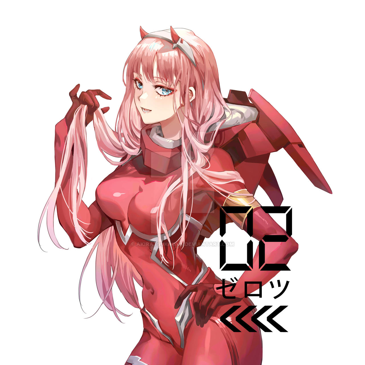 Zero Two Driver Deviantart Zero Two by AkiraTsukimiya on DeviantArt