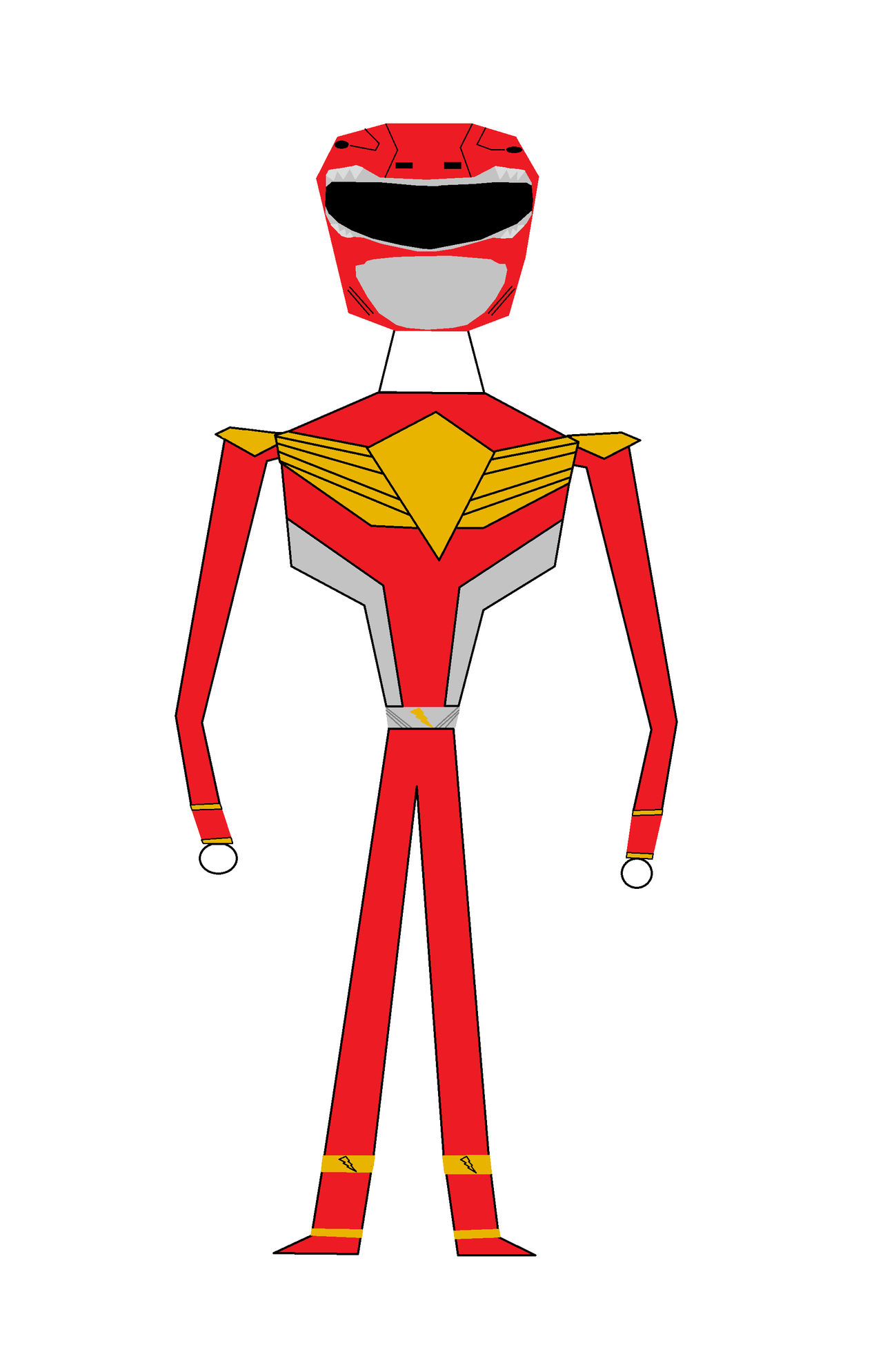 Mighty Mecha Red Ranger by NinjaWarriorJude on DeviantArt