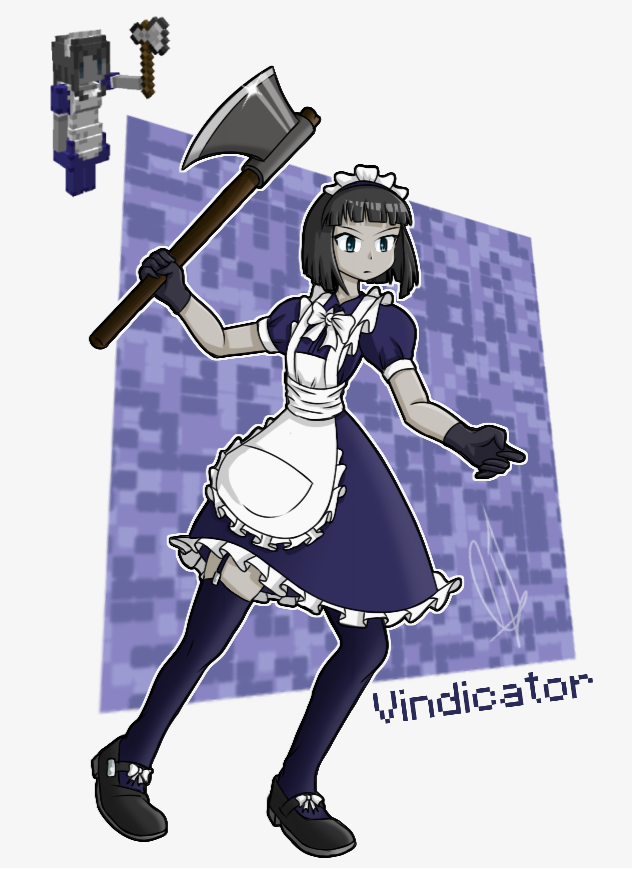 Cutemobsmodel S Vindicator Fanart By Mechanicrabbit On Deviantart Cutemobsmodel S Vindicator Fanart By Mechanicrabbit On Deviantart