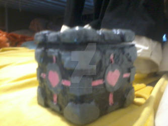 portal companion cube box by Romana-Grimm