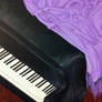 Piano and Purple Blanket