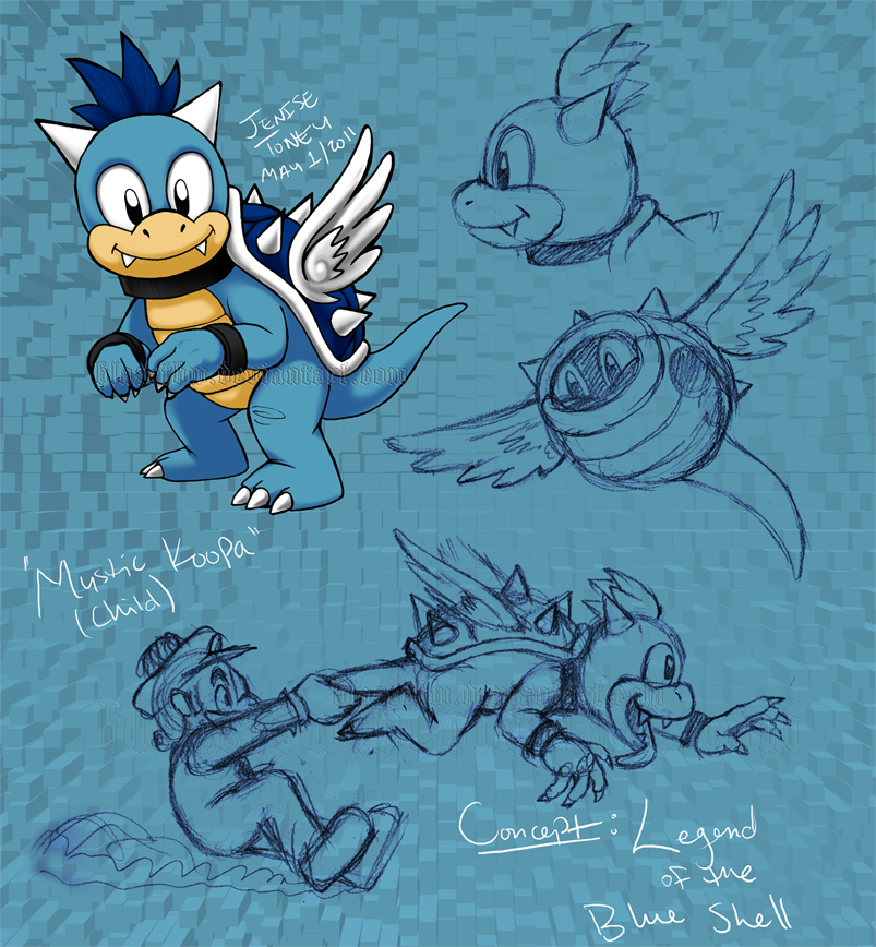 Evil Blue Shell Concept: Legend of the Blue Shell by BlazeTBW on DeviantArt