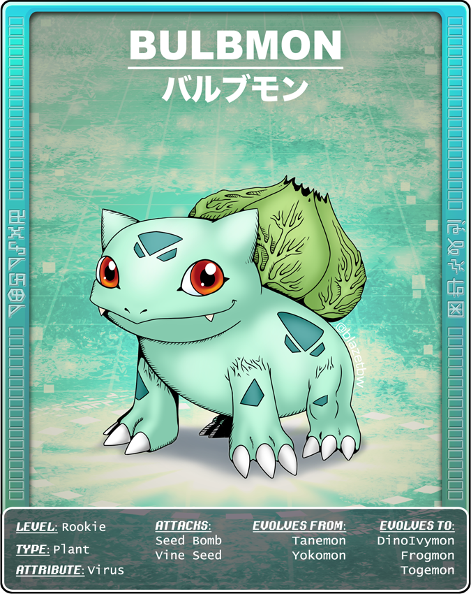 Bulbmon by BlazeTBW on DeviantArt