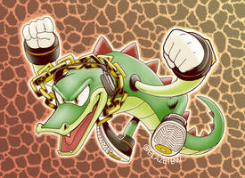 Neon Showdown - Vector Card Art