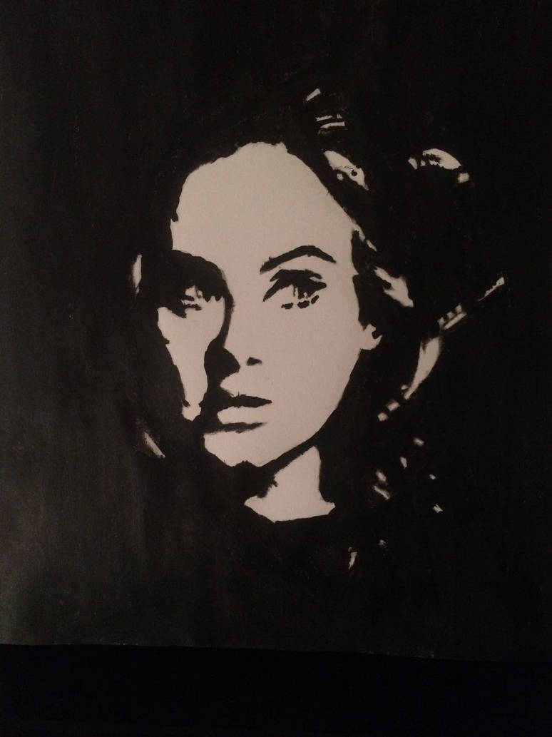 Adele painting. by RebeccaBeckery on DeviantArt