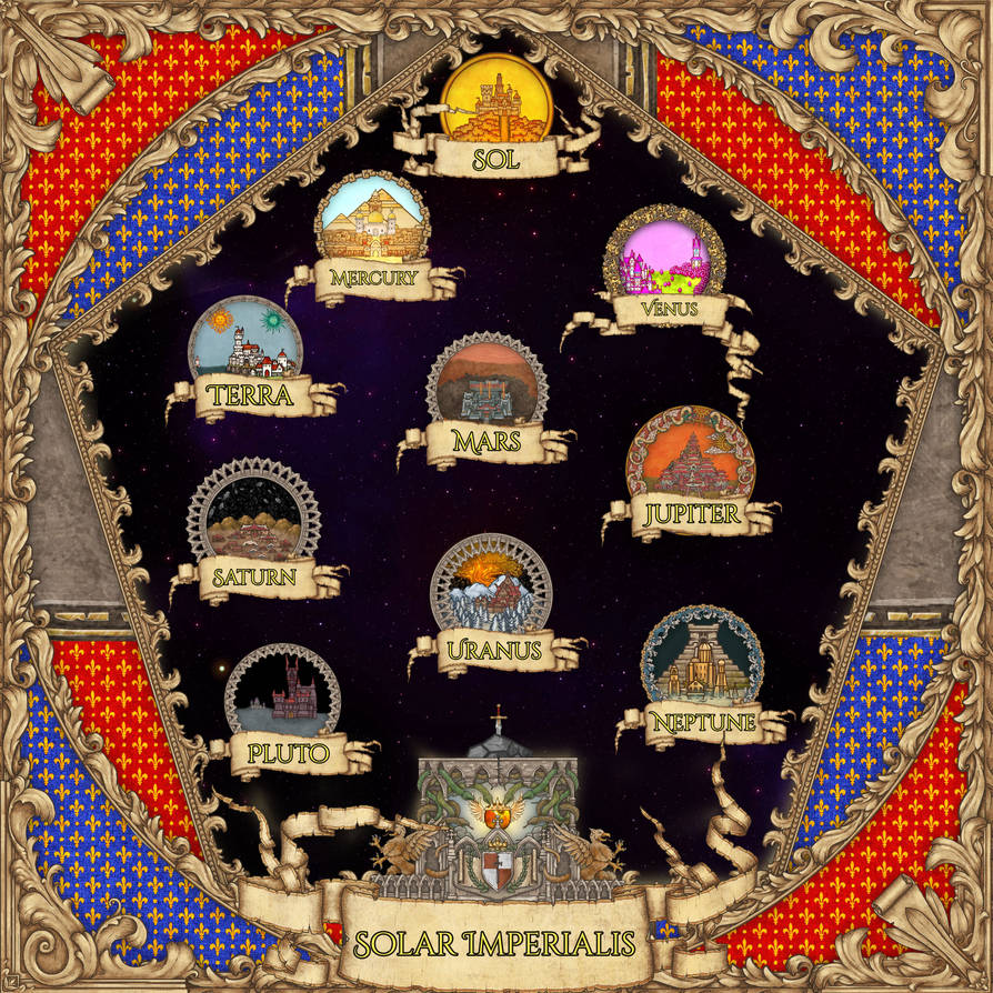 Custom Solar System Deviantart Fantasy Solar System by VictoriaCarter97 on DeviantArt