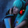 Miku- light up headphone