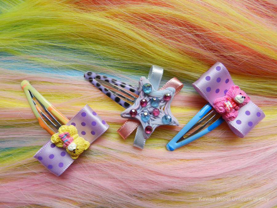 fairy kei harajuku hair clips