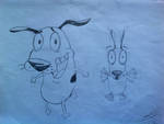 Courage The Cowardly Dog Doodle by TravelingArtist93