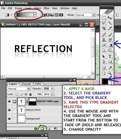 Photoshop Reflection Tut by draco-dragon84 on DeviantArt