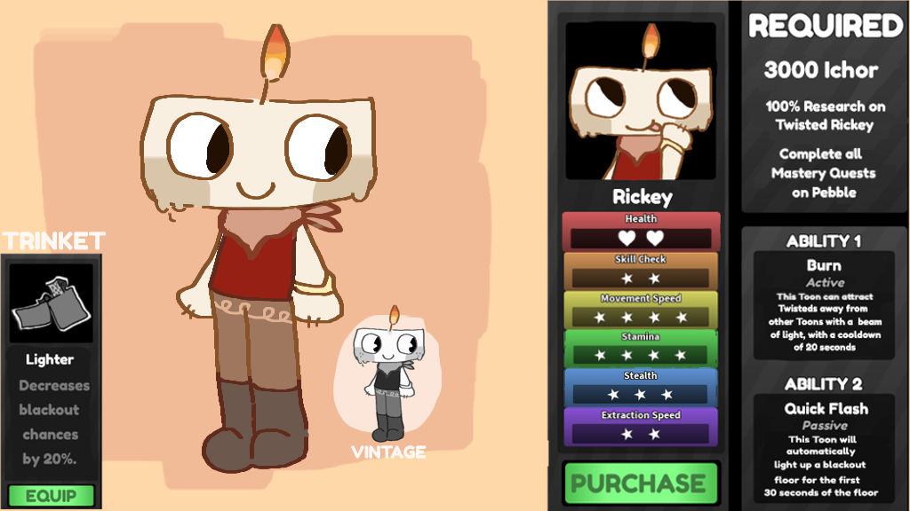 Rickey (DANDY'S WORLD OC) Full Character Sheet by bulletbonez on DeviantArt