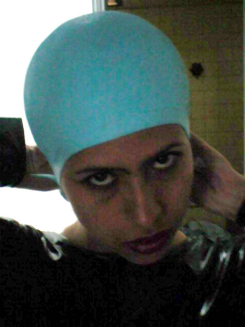 Cap Feith bathing cap fetish contrast by gotico100 on DeviantArt