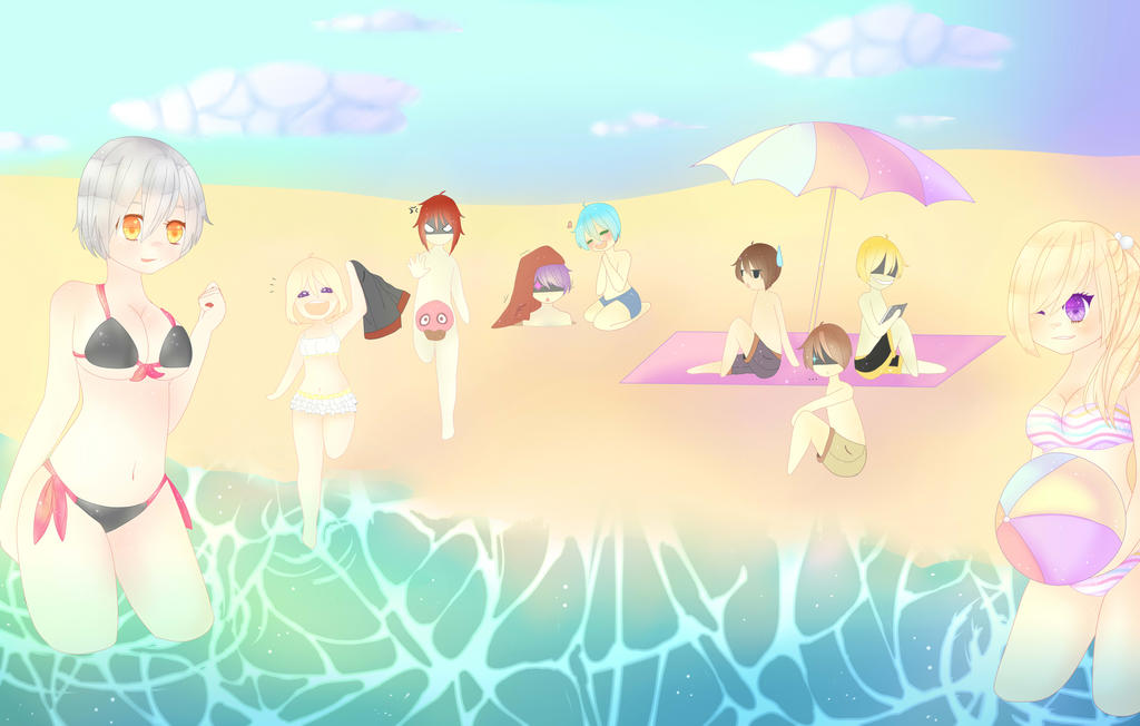 Wallpaper Anime Fnaf1 at the beach by Painted-Treasure on DeviantArt