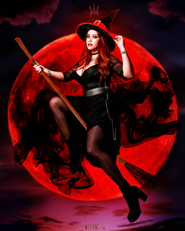 Michelle Red Moon Witch by WESFONC