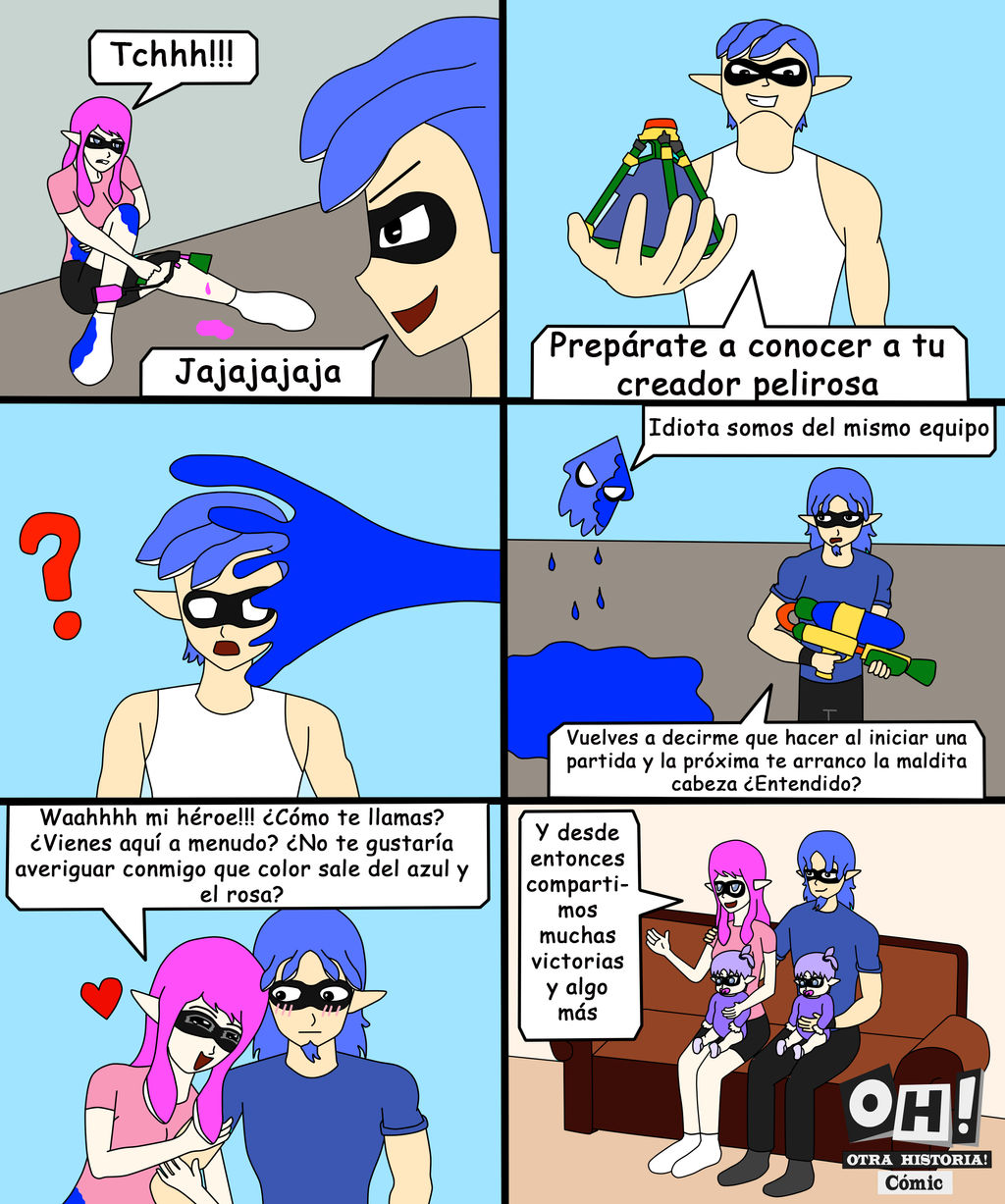 Splatoon couple :3 by Otra-Historia-Comic on DeviantArt