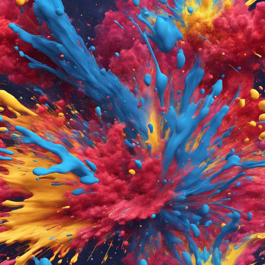 8K paint explosion by kubaord on DeviantArt