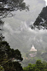 Temple in the Fog