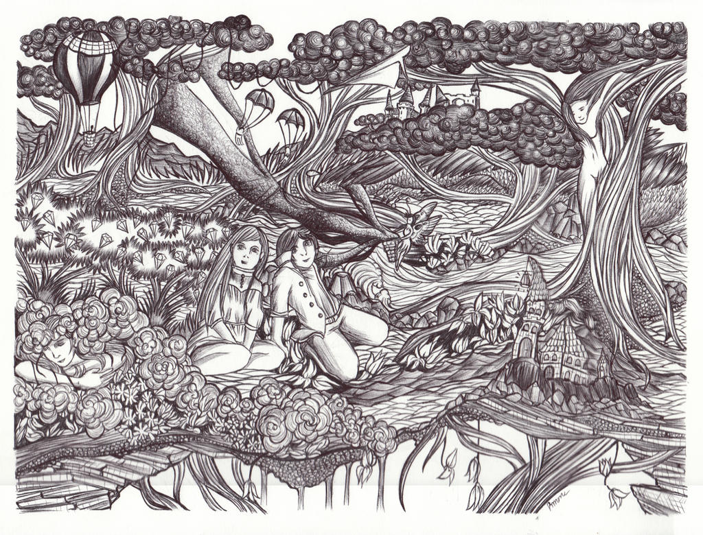 The Wondrous Grove I by simoneines