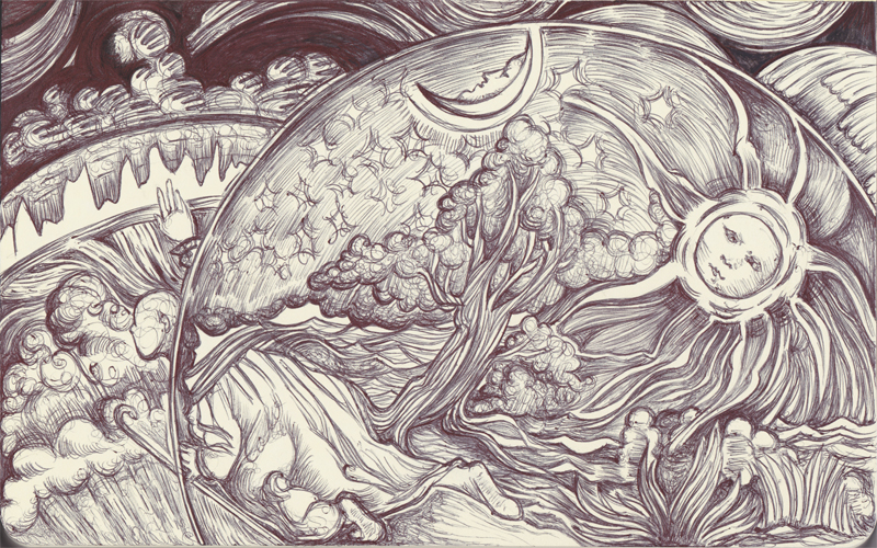 Moleskine XV - Camille Flammarion, L'Atmosphere by simoneines