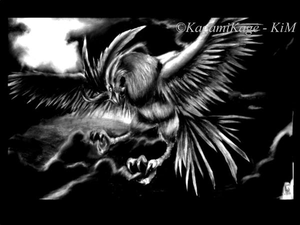 Up in the Sky -charcoal