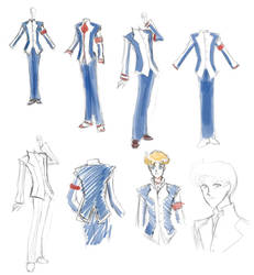 Gakuran Senshi Uniforms - 3rd design pass