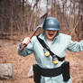 BLU Soldier Cosplay -- Shovel Taunt