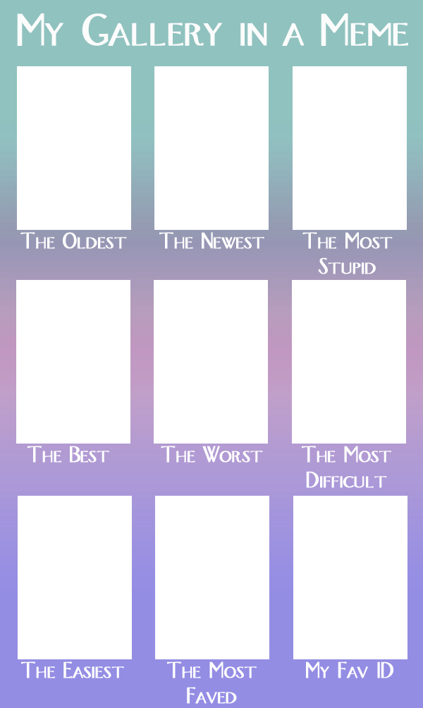 My Gallery in a Meme - Blank