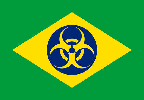 Brazil Biohazard Flag